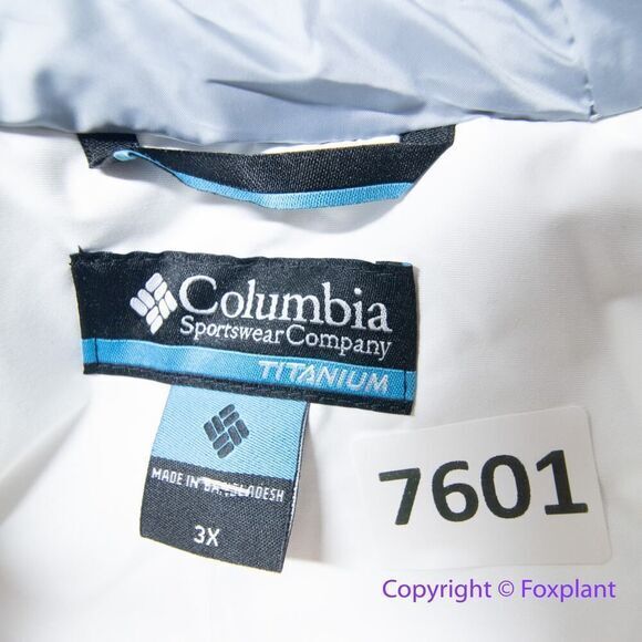New! Columbia Bird Mountain Insulated Jacket in white Women's, size plus 3X - Picture 15 of 16